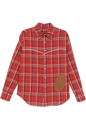 Andersson Bell Camisa a cuadros con parche Noah