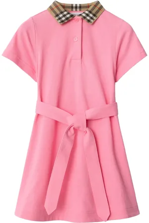 Burberry Vestido con cuello a cuadros