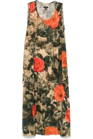 R13 Vestido midi con estampado floral
