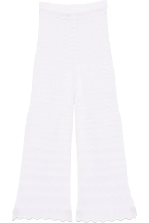 D.EXTERIOR Pantalones de tejido chevron