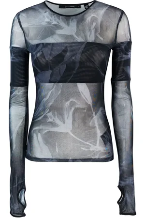Daily paper Top de malla con motivo floral