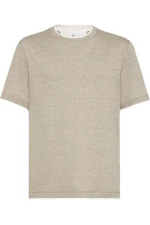 Brunello Cucinelli Playera con capa artificial