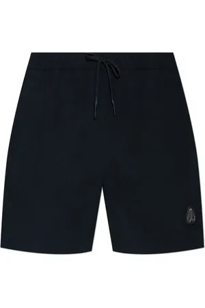 Moose Knuckles Shorts de playa con parche del logo