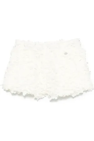 DOUUOD KIDS Shorts con aplique floral