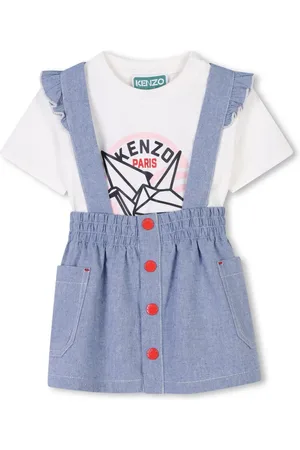 Kenzo Set de dos piezas de falda estilo jumper de algodón