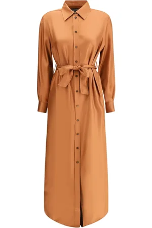 Tom Ford Vestido camisero con cuello clásico
