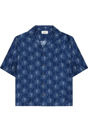 LANEUS Camisa bowling estilo boxy