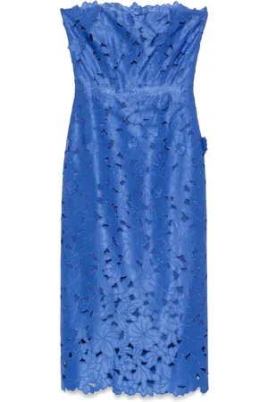 Costarellos Vestido midi de satén