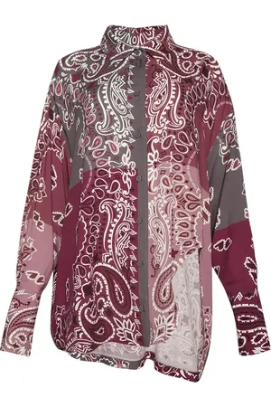 The Attico Camisa con estampado de bandana