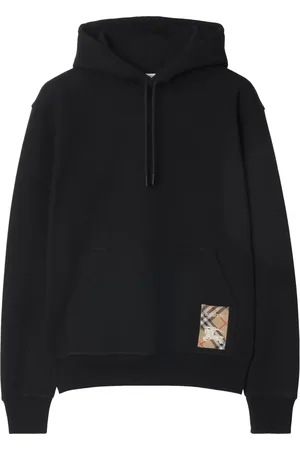 Burberry Hoodie de algodón con motivo de cuadros