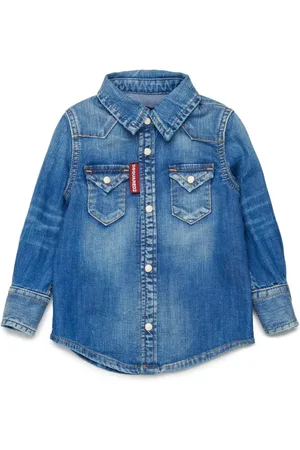Dsquared2 Camisa de mezclilla estilo Western