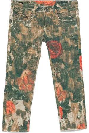 R13 Jeans con estampado floral