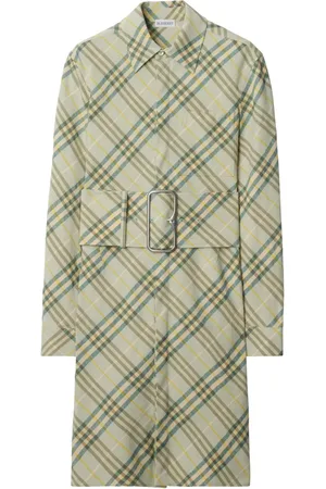 Burberry Vestido camisero con motivo de cuadros