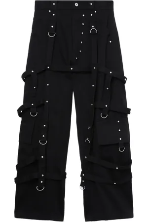 We11 Done Pantalones con detalle de correa
