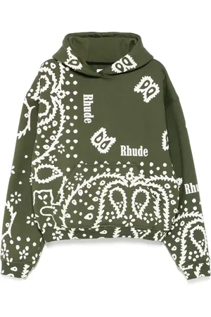 Rhude Hoodie con estampado bandana