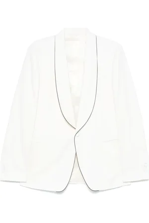 LARDINI Blazer con ribete en contraste