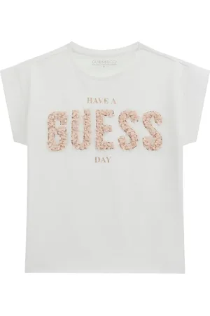 Guess Playera con logo de bouclé