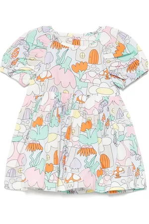 Stella McCartney Set de pololos con estampado forestal