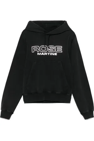 MARTINE ROSE Hoodie con logo en relieve