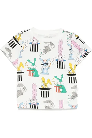 Stella McCartney Camiseta con motivo de conejo