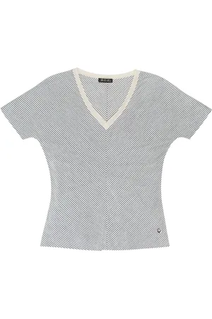 Loro Piana Playera de seda con rayas estampadas