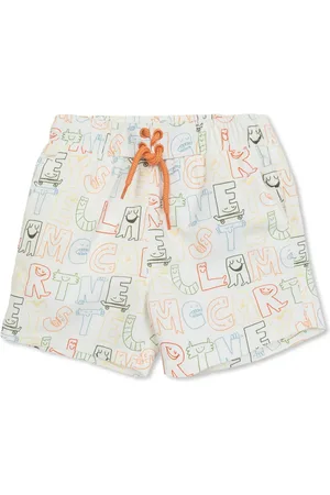 Stella McCartney Shorts con estampado Cream Lettering