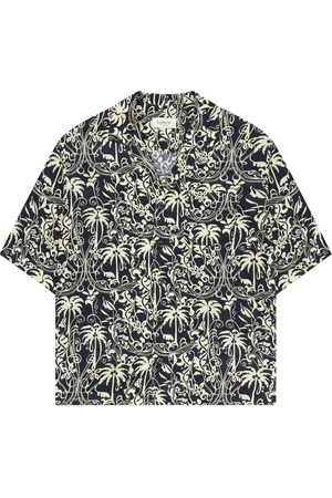 LANEUS Camisa bowling estilo boxy