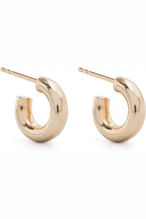 LEMAIRE Silver huggie earrings