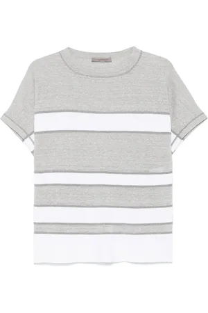D.EXTERIOR Playera con motivo de rayas