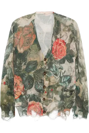 R13 Cárdigan con estampado floral