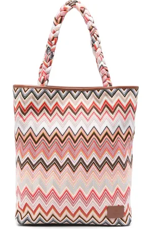 Missoni Tote entretejido en zigzag