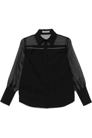 D.EXTERIOR Camisa con detalles de mostacilla