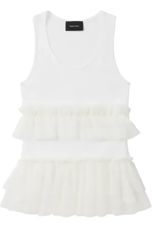 Simone Rocha Camiseta con detalle de volantes