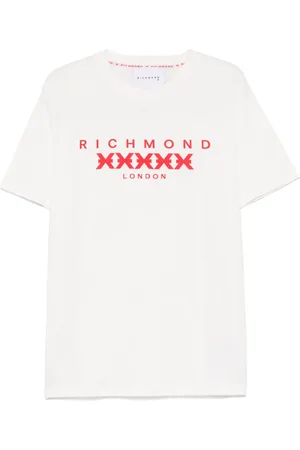 John Richmond Playera con logo estampado