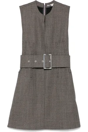 Stella McCartney Vestido corto con motivo pied de poule