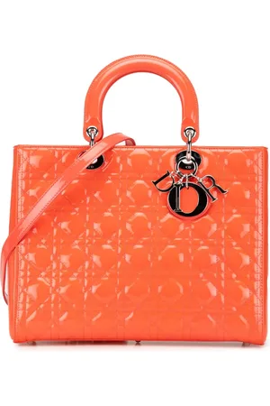 Dior Bolsa satchel Large Patent Cannage Lady Dior 2012