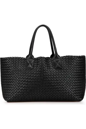 Bottega Veneta 2012-2024 Medium Lambskin Intreccio Cabat tote bag