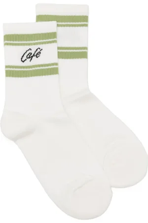 Café Kitsuné Calcetines tejidos con logo en intarsia