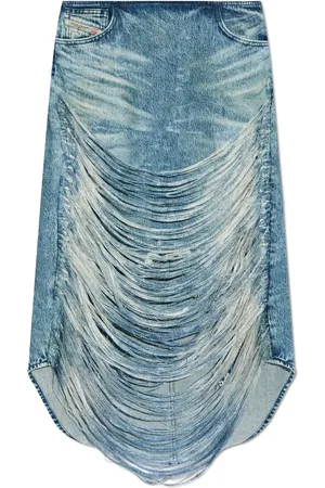 Diesel Falda con bordes deshilachados