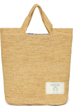 Msgm Tote de rafia