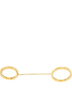 MAISON RECUERDO Water Drops double chain ring