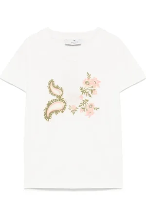 Etro Playera con bordado floral
