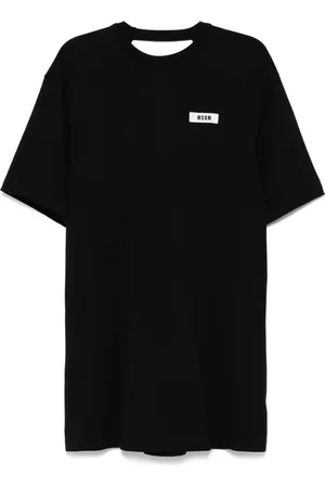 Msgm Vestido con logo bordado