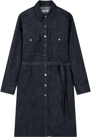 Studio Tomboy Vestido midi de mezclilla