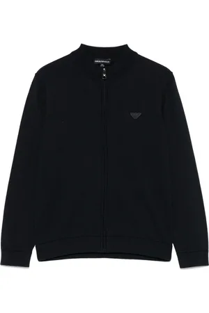 Emporio Armani Cárdigan con parche del logo