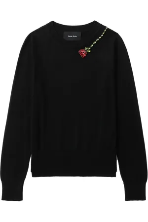 Simone Rocha Suéter con apliques florales