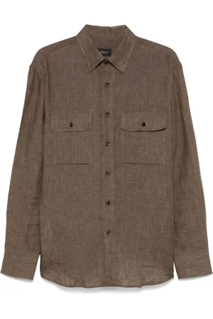 BRIONI Camisa de lino