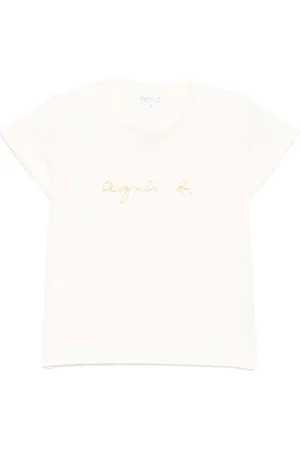 AGNÈS B. Playera con logo bordado