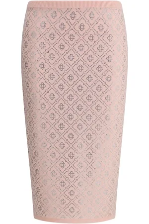 Casablanca Falda midi con logo estampado