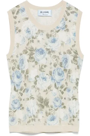 Blugirl Top de tejido fino de lurex